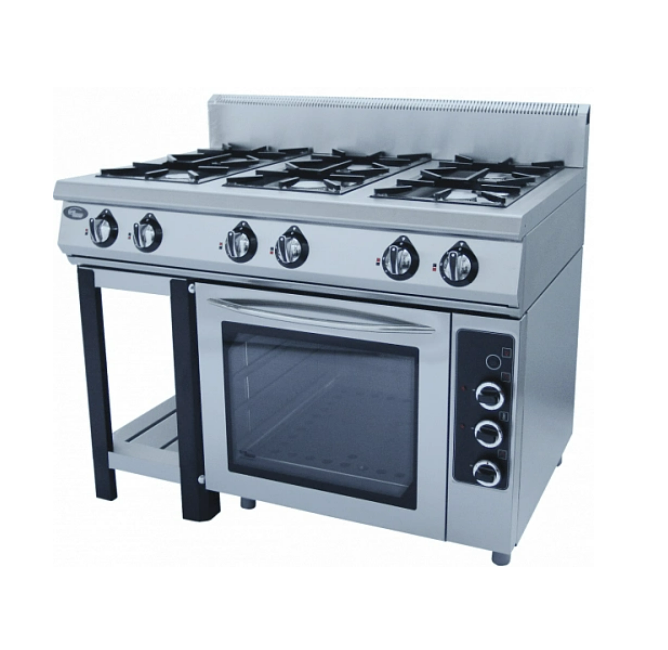 Плита газовая Ф6ПДГ/800(э) с электрической духовкой GRILL MASTER (50004э) Плита газовая Ф6ПДГ/800(э) с электрической духовкой GRILL MASTER (50004э)