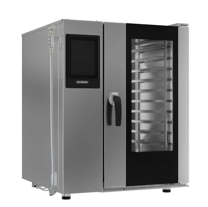 Пароконвектомат combi 1011b ADVANCE, бойлер, 10 GN1/1, сенсорная панель, мойка жидкими и твёрдыми средствами GABINO Пароконвектомат combi 1011b ADVANCE, бойлер, 10 GN1/1, сенсорная панель, мойка жидкими и твёрдыми средствами GABINO