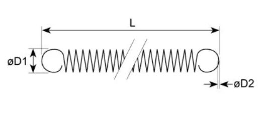 Пружина капота подъемная для FAGOR (Z710528000) Пружина капота подъемная для FAGOR (Z710528000)