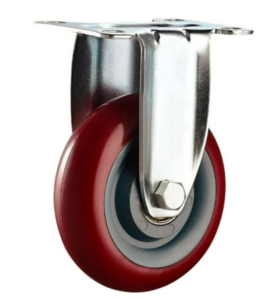 Колесо 125 мм большегрузное полиуретановое неповоротное красный полипропилен (Medium) MFK (5021125 PP) Колесо 125 мм большегрузное полиуретановое неповоротное красный полипропилен (Medium) MFK (5021125 PP)