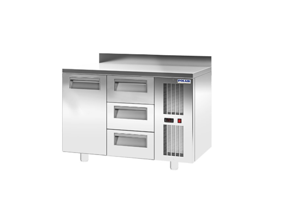 Стол холодильный TM2-03-GC (с бортом) POLAIR Стол холодильный TM2-03-GC (с бортом) POLAIR