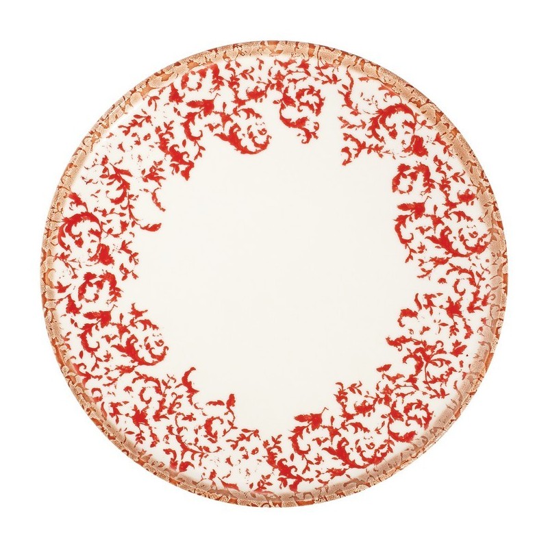 Тарелка для пиццы 31см Venecia Maroon ID Fine Тарелка для пиццы 31см Venecia Maroon ID Fine