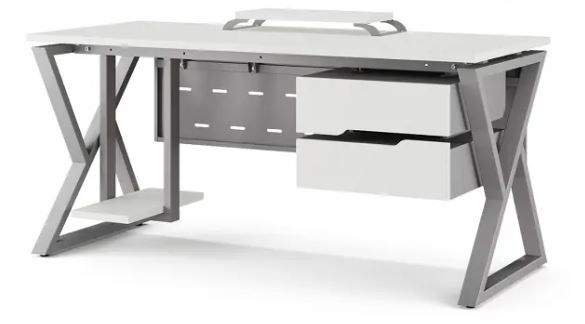 Стол офисный W-80/60 aluminum/premium КОБОР Стол офисный W-80/60 aluminum/premium КОБОР