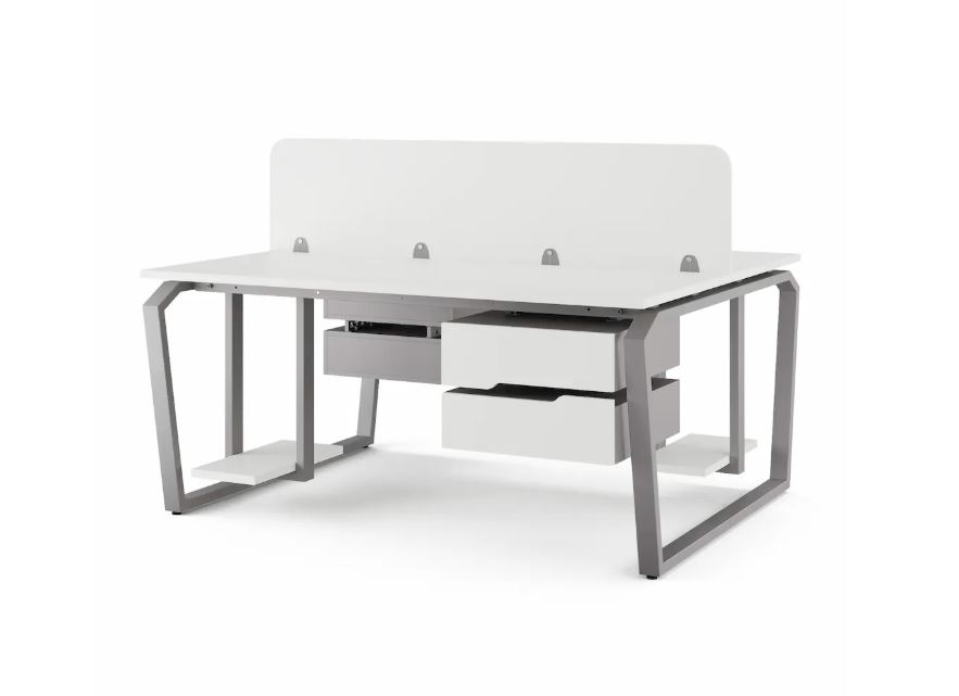 Стол офисный TB/2 80/120 aluminum/premium КОБОР Стол офисный TB/2 80/120 aluminum/premium КОБОР