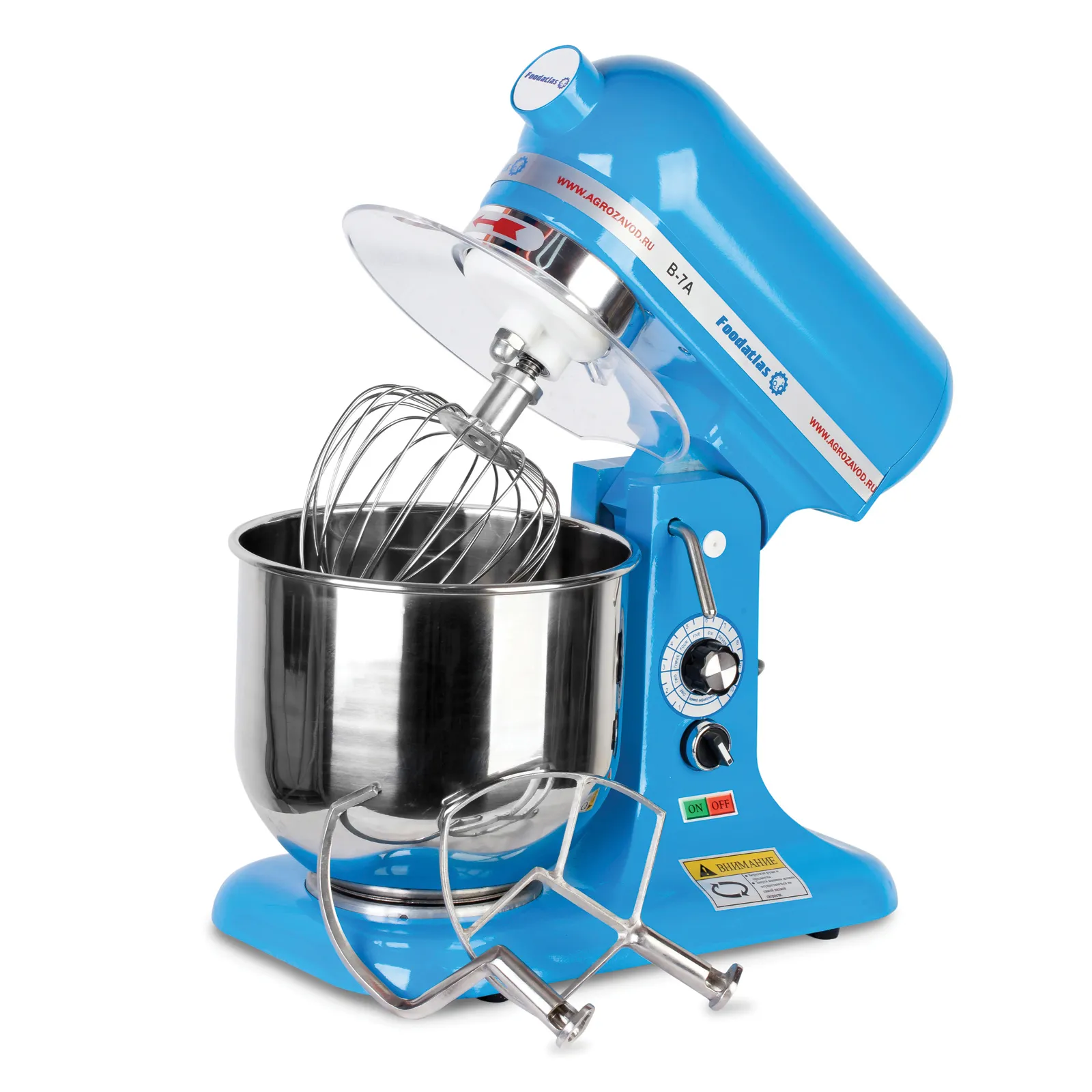 Миксер планетарный B-7A Eco, голубой FOODATLAS Миксер планетарный B-7A Eco, голубой FOODATLAS