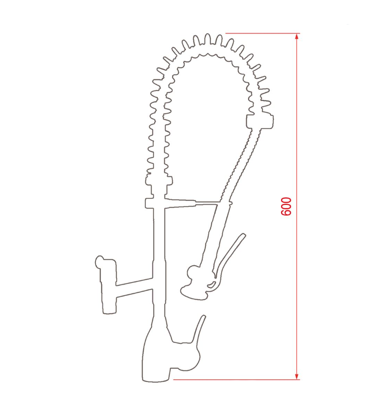 Устройство душирующее SHRINK PISA H.60 WHITE KLARCO (360B.R040) Устройство душирующее SHRINK PISA H.60 WHITE KLARCO (360B.R040)