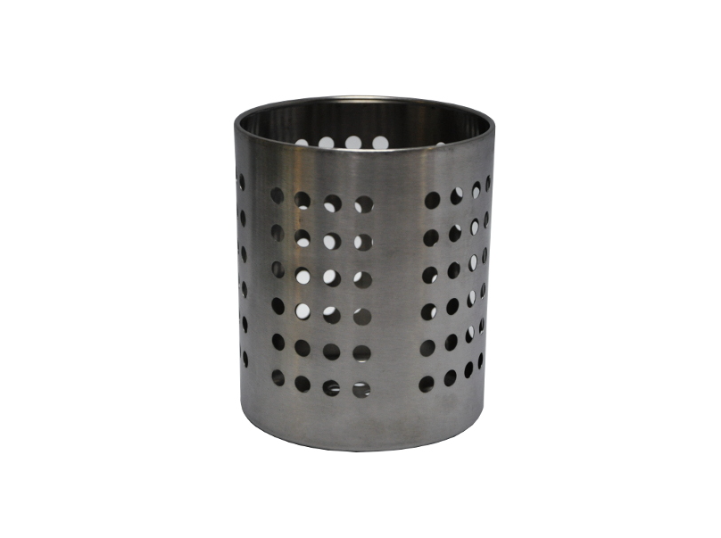 Подставка для столовых приборов (стакан) 125 мм перфорированная нержавеющая сталь MGSTEEL Подставка для столовых приборов (стакан) 125 мм перфорированная нержавеющая сталь MGSTEEL