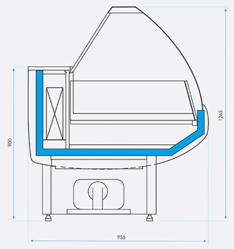Витрина морозильная ВПН 0,12-0,69 Octava M 1200 CRYSPI Витрина морозильная ВПН 0,12-0,69 Octava M 1200 CRYSPI