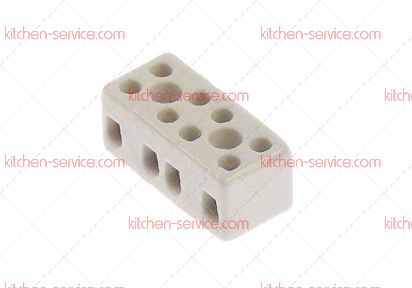 Колодка клеммная керамическая четырехполюсная для печи (3247005) Колодка клеммная керамическая четырехполюсная для печи (3247005)