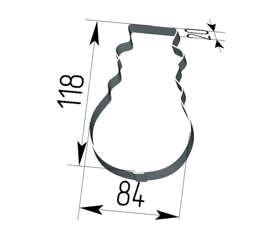 Форма кондитерская Снеговик для FOODATLAS (УТ000011672) Форма кондитерская Снеговик для FOODATLAS (УТ000011672)