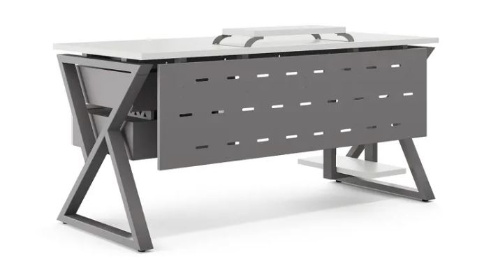 Стол офисный W-80/60 aluminum/premium КОБОР Стол офисный W-80/60 aluminum/premium КОБОР