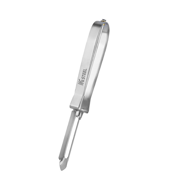 Овощечистка 6/15 см с плавающим лезвием, нержавеющая сталь с хромированной ручкой MGSTEEL Овощечистка 6/15 см с плавающим лезвием, нержавеющая сталь с хромированной ручкой MGSTEEL