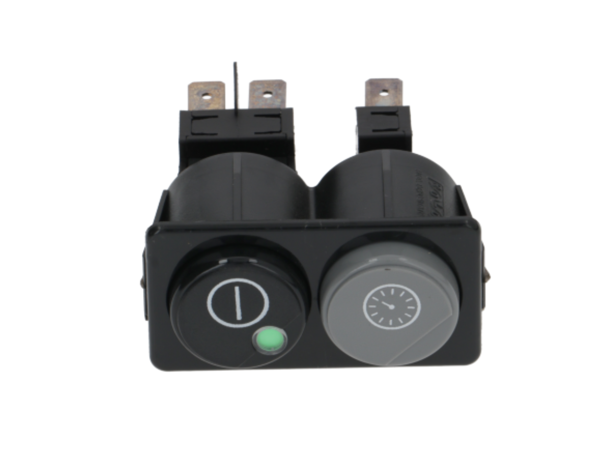 Комплект кнопок чёрный/серый 2NO/1NO 250 В для LUXIA Комплект кнопок чёрный/серый 2NO/1NO 250 В для LUXIA