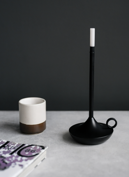 Лампа настольная беспроводная 25,5 см, 1 цвет, черная LED CANDLE MGline Лампа настольная беспроводная 25,5 см, 1 цвет, черная LED CANDLE MGline