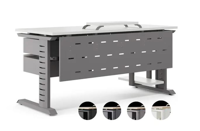 Стол офисный L2-80/60 aluminum/premium КОБОР Стол офисный L2-80/60 aluminum/premium КОБОР