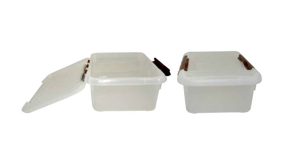 Контейнер для продуктов прямоугольный 6,0 л, 30х23х12 см, с коричневым зажимом MGprof (1707) Контейнер для продуктов прямоугольный 6,0 л, 30х23х12 см, с коричневым зажимом MGprof (1707)