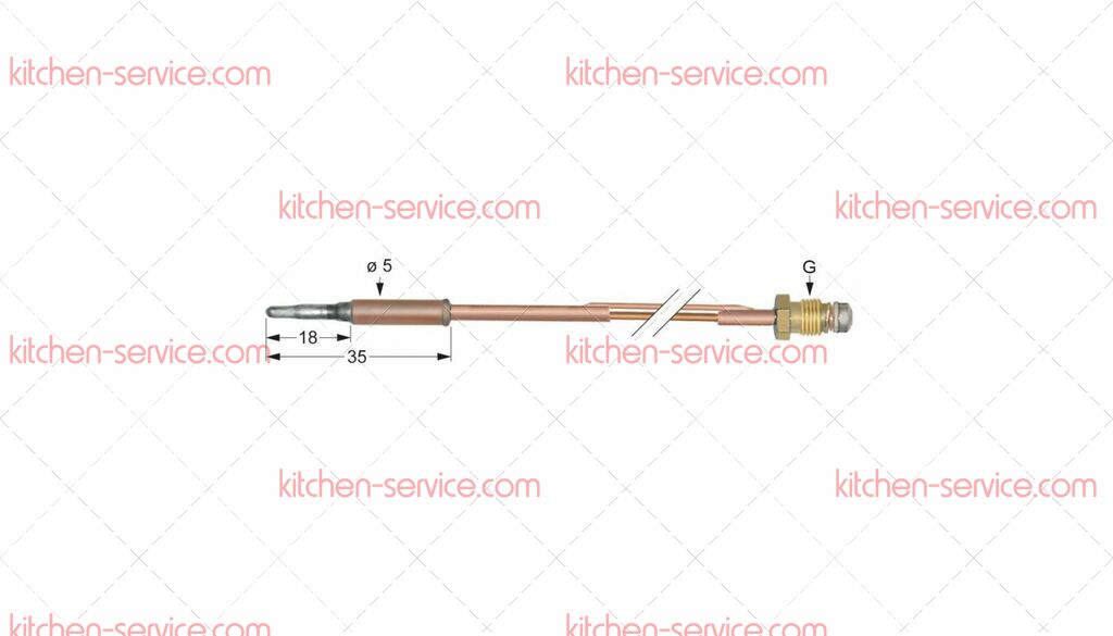 Термоэлемент для KUPPERSBUSCH (162168) Термоэлемент для KUPPERSBUSCH (162168)