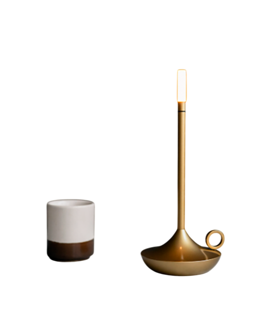 Лампа настольная беспроводная 25,5 см, 1 цвет, золотая LED CANDLE MGline Лампа настольная беспроводная 25,5 см, 1 цвет, золотая LED CANDLE MGline