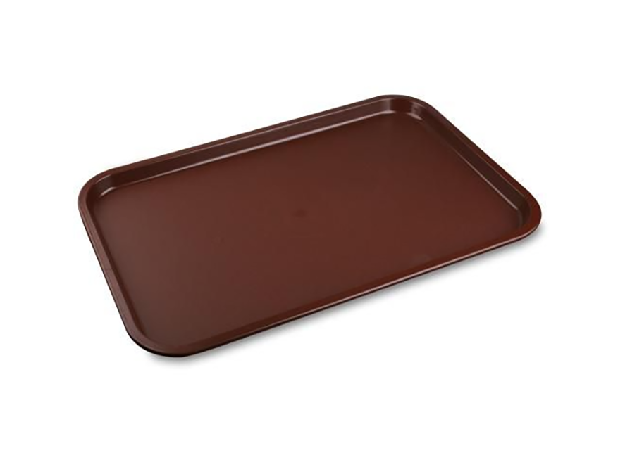 Поднос прорезиненный прямоугольный 41х30 см, коричневый MGprof (1216CTBr) Поднос прорезиненный прямоугольный 41х30 см, коричневый MGprof (1216CTBr)