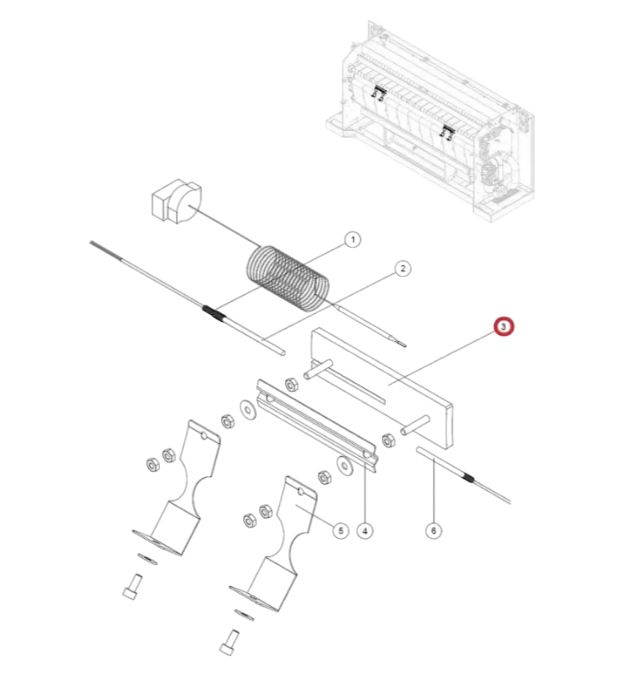 Кронштейн для установки датчика на каландры сушильно-гладильные GMP (609L00243-01) Кронштейн для установки датчика на каландры сушильно-гладильные GMP (609L00243-01)
