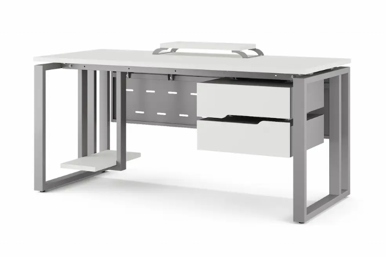 Стол офисный O2 КОБОР 80/60 aluminum/premium Стол офисный O2 КОБОР 80/60 aluminum/premium