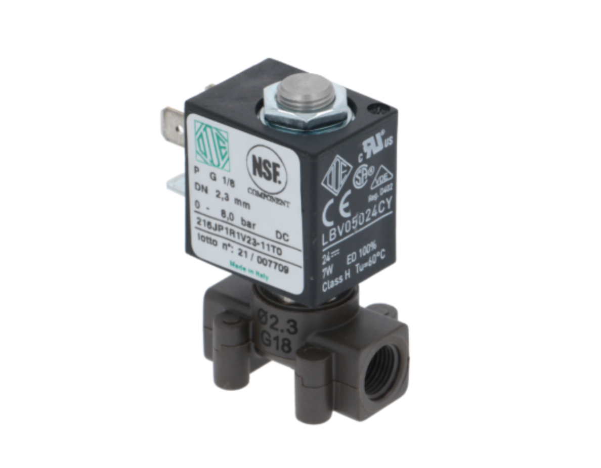 Клапан двухходовой электромагнитный BlueDot 2.3 мм для CARIMALI (96.05345) Клапан двухходовой электромагнитный BlueDot 2.3 мм для CARIMALI (96.05345)