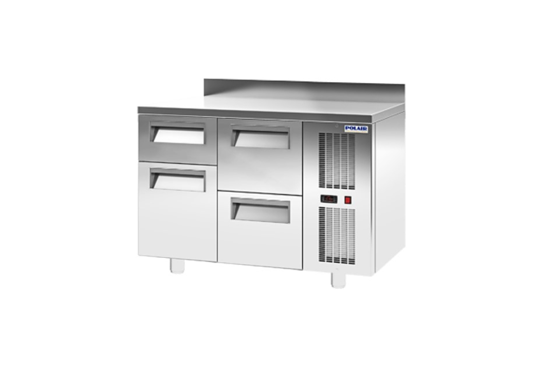 Стол холодильный TM2-12-GC (с бортом) POLAIR Стол холодильный TM2-12-GC (с бортом) POLAIR