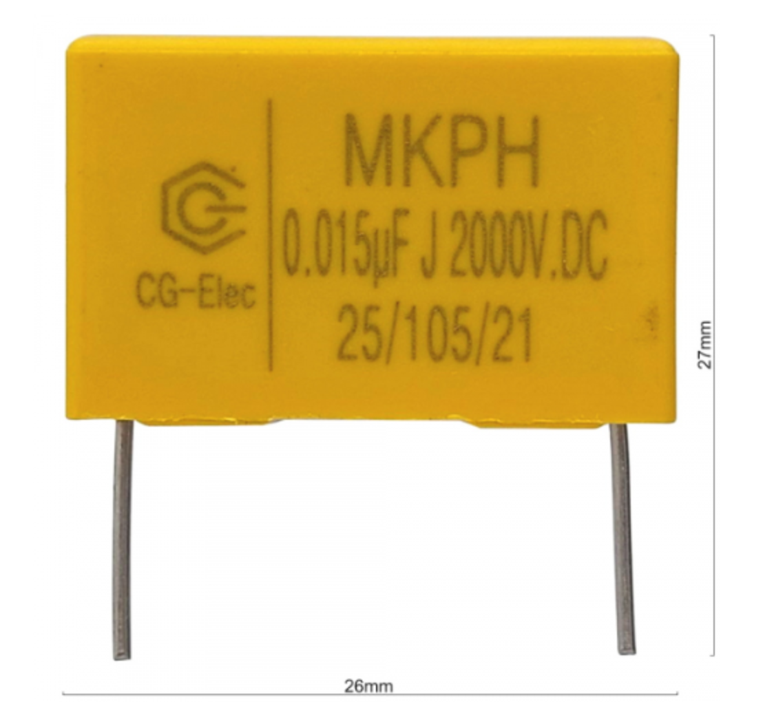 Конденсатор MKPH 0.015UF 2000V.DC 50KHZ для ТЕХНО-ТТ (300702) Конденсатор MKPH 0.015UF 2000V.DC 50KHZ для ТЕХНО-ТТ (300702)