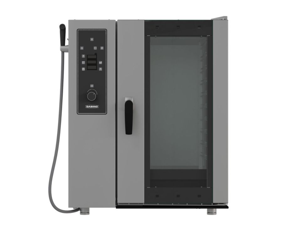 Пароконвектомат combi 1011b CONCEPT, бойлер, 10 GN1/1, панель управления мембранная стандартная, мойка таблетками GABINO Пароконвектомат combi 1011b CONCEPT, бойлер, 10 GN1/1, панель управления мембранная стандартная, мойка таблетками GABINO