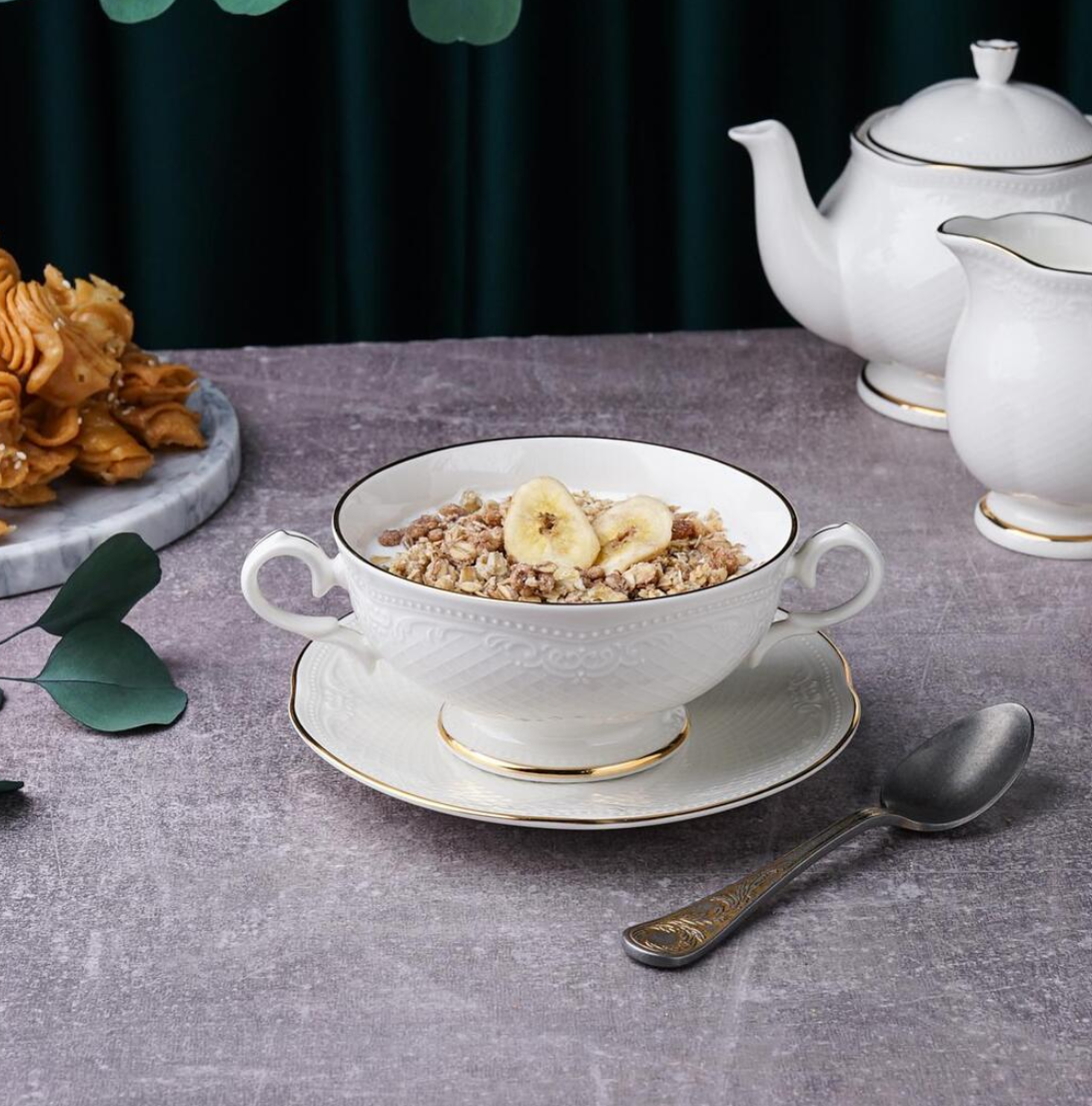 Пара бульонная 280 мл Gold Aristocrat NOBLE (313602/313010-Gold) Пара бульонная 280 мл Gold Aristocrat NOBLE (313602/313010-Gold)