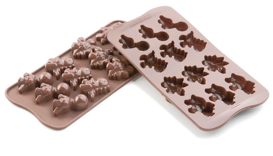 Форма силиконовая для конфет DINO 40х33 мм SILIKOMART Форма силиконовая для конфет DINO 40х33 мм SILIKOMART