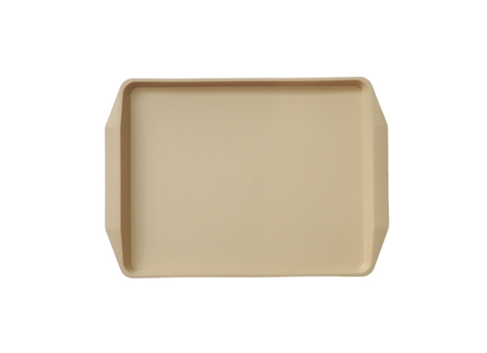 Поднос 42х30 см, бежевый, поверхность шагрень MGprof (1735) Поднос 42х30 см, бежевый, поверхность шагрень MGprof (1735)