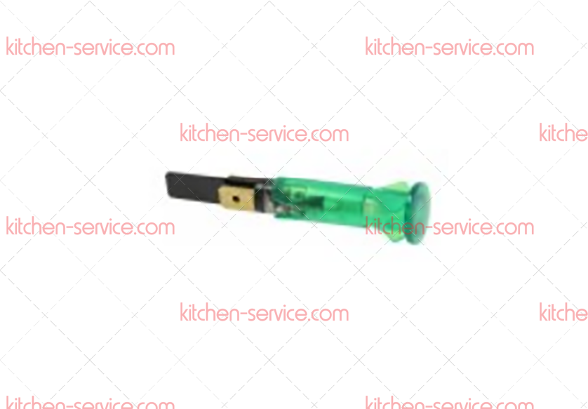 Лампочка индикаторная зеленая для печи (7118858) Лампочка индикаторная зеленая для печи (7118858)