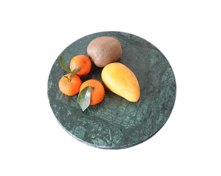 Блюдо для подачи круглое 25 см, зеленое, мрамор MGprof Блюдо для подачи круглое 25 см, зеленое, мрамор MGprof