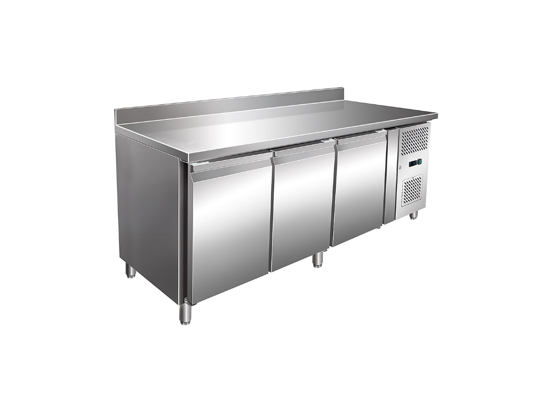 Стол холодильный GN3200TN с бортом VIATTO Стол холодильный GN3200TN с бортом VIATTO