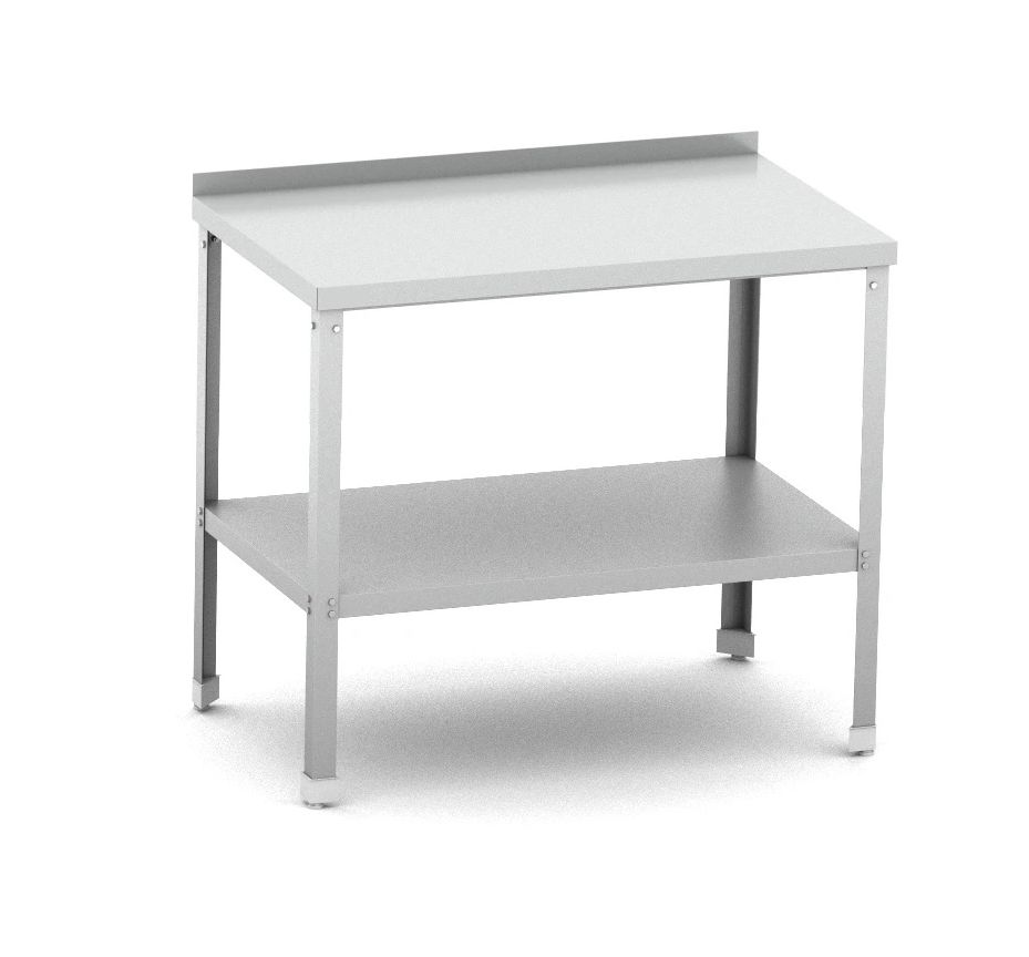 Стол разделочный без борта 1200х600х870 мм, разборный, полка сплошная, нержавейка MGSTEEL Стол разделочный без борта 1200х600х870 мм, разборный, полка сплошная, нержавейка MGSTEEL