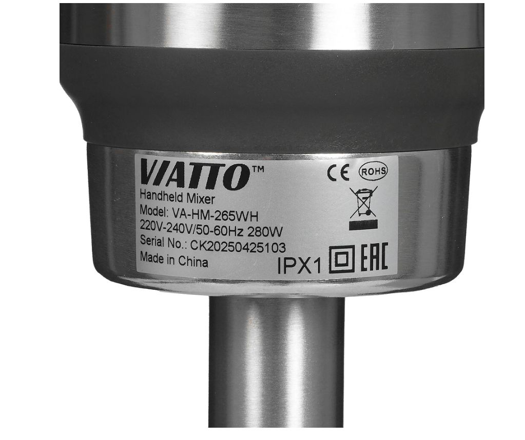 Блендер ручной VA-HM-265WH с венчиком VIATTO Блендер ручной VA-HM-265WH с венчиком VIATTO