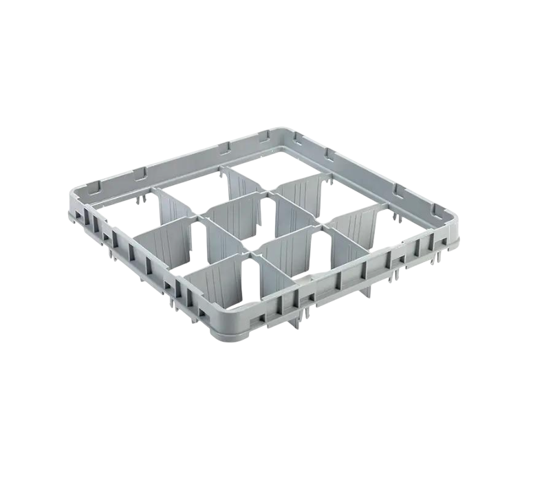 Секция дополнительная для кассеты 9 ячеек закрытая е1 500х500х120 мм серая NORMA Секция дополнительная для кассеты 9 ячеек закрытая е1 500х500х120 мм серая NORMA