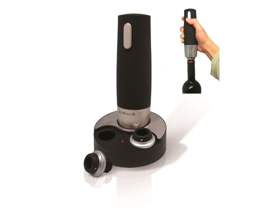 Помпа для вина электрическая + 2 пробки вакуумные VIN BOUQUET Помпа для вина электрическая + 2 пробки вакуумные VIN BOUQUET