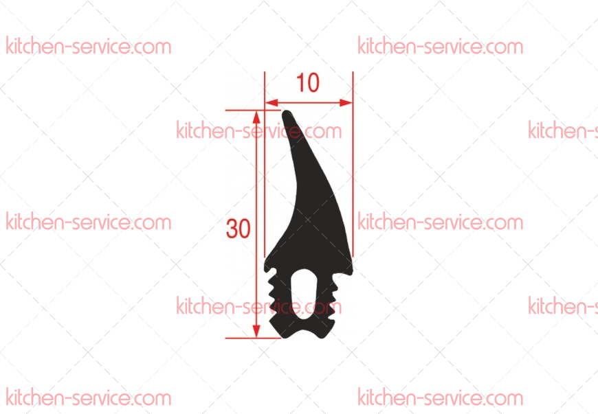 Уплотнитель дверной 1740 мм для печи (5060085) Уплотнитель дверной 1740 мм для печи (5060085)