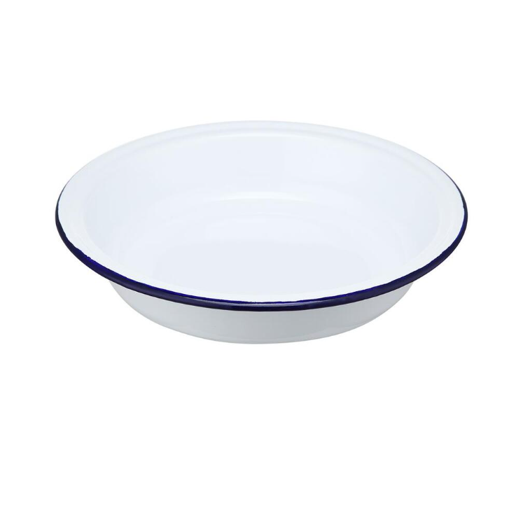 Салатник 1000 мл 22х4,5 см Blue Rim эмалированная сталь SUNNEX (CEP9085) Салатник 1000 мл 22х4,5 см Blue Rim эмалированная сталь SUNNEX (CEP9085)