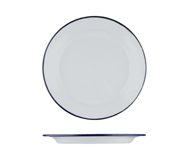 Тарелка 26х2.3 см Blue Rim эмалированная сталь SUNNEX (CEP2061) Тарелка 26х2.3 см Blue Rim эмалированная сталь SUNNEX (CEP2061)