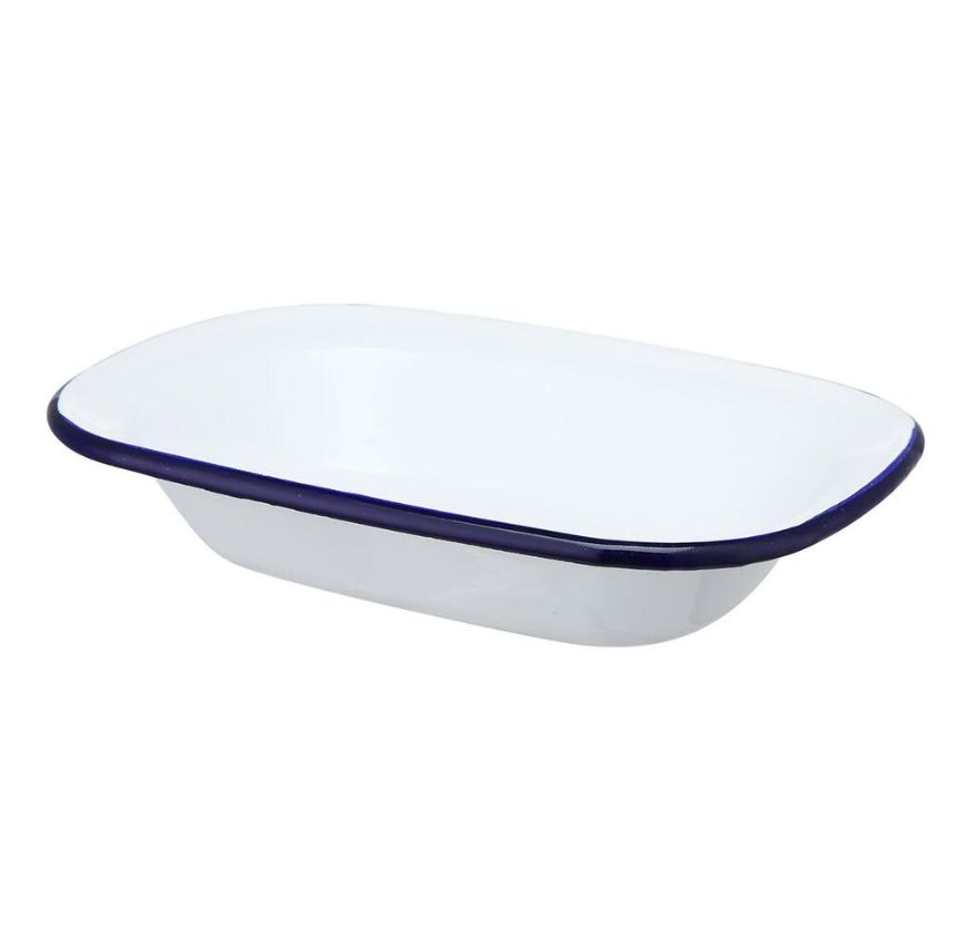 Блюдо для подачи 16x12 см h4 см 250 мл Blue Rim эмалированная сталь SUNNEX (CEP9077) Блюдо для подачи 16x12 см h4 см 250 мл Blue Rim эмалированная сталь SUNNEX (CEP9077)