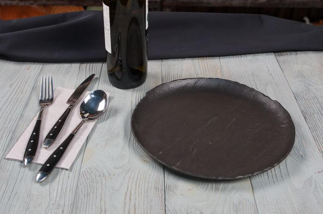 Тарелка 26 см Black Raw Stellar P.L. PROFF CUISINE (51552) Тарелка 26 см Black Raw Stellar P.L. PROFF CUISINE (51552)