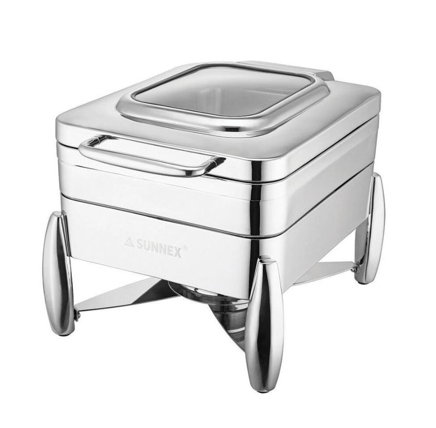 Мармит 4,5 л 1/2х65 с откидной крышкой и окном SUNNEX Мармит 4,5 л 1/2х65 с откидной крышкой и окном SUNNEX