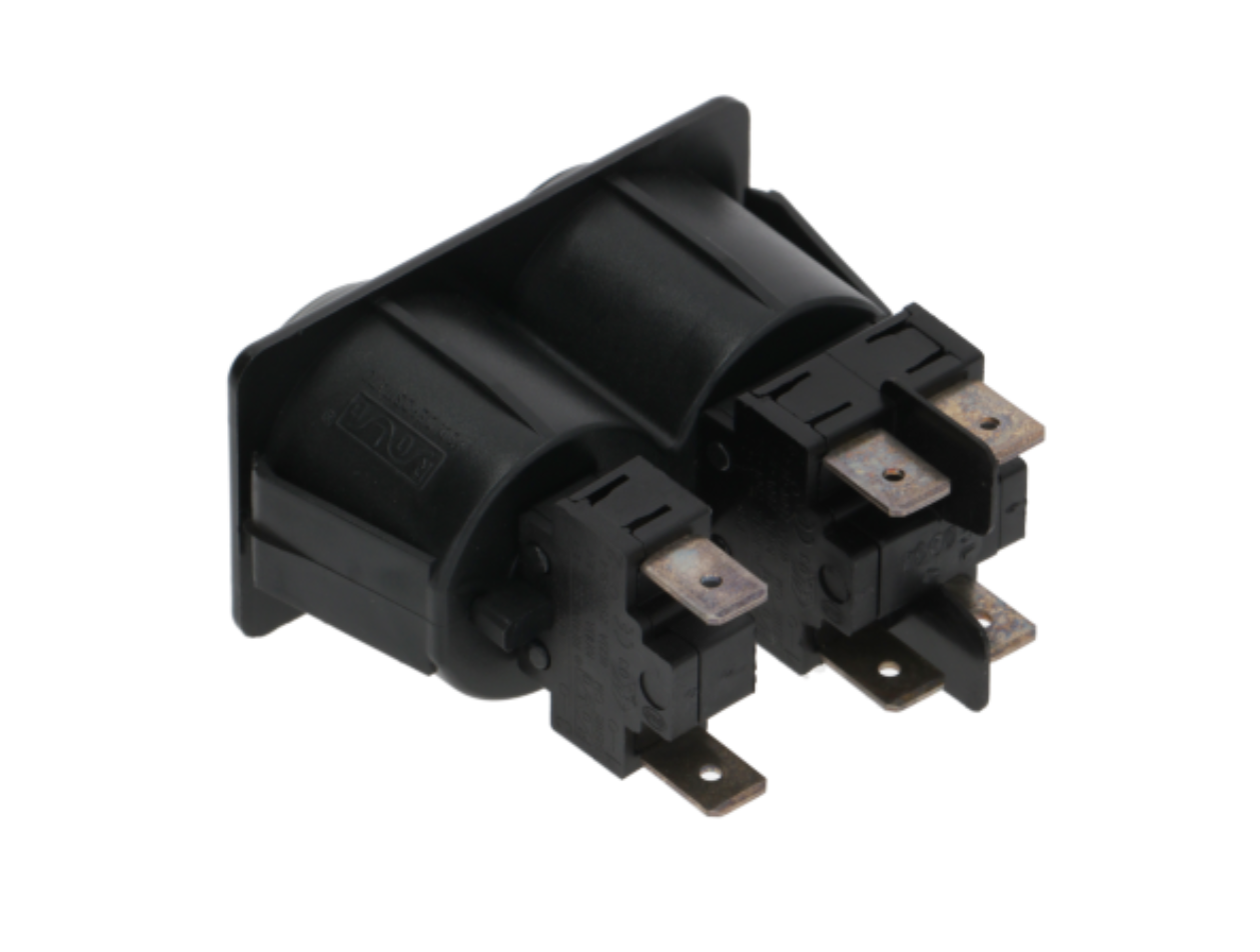 Комплект кнопок чёрный/серый 2NO/1NO 250 В для LUXIA Комплект кнопок чёрный/серый 2NO/1NO 250 В для LUXIA