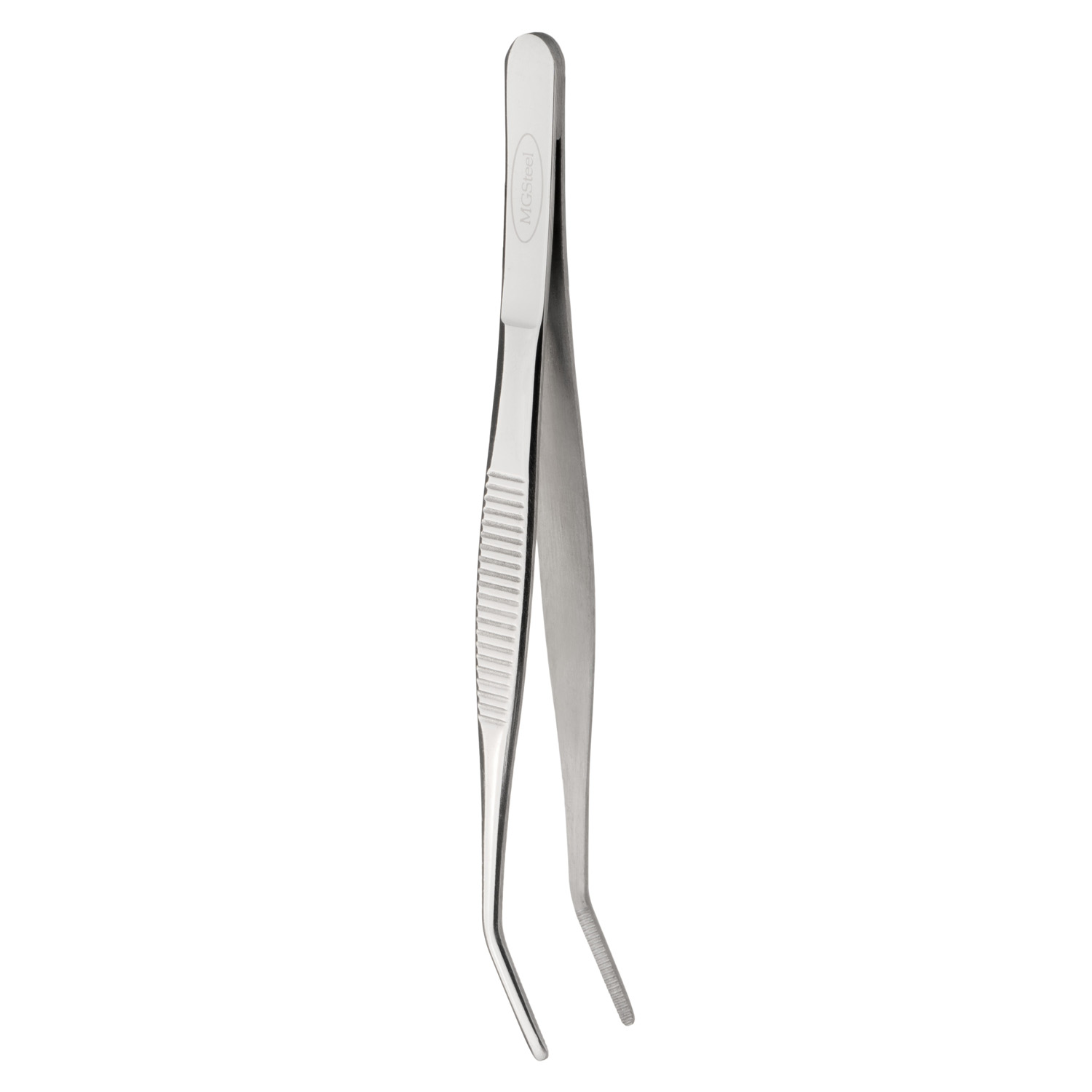 Щипцы (пинцет) 16 см прямые с изогнутым кончиком MGSTEEL Щипцы (пинцет) 16 см прямые с изогнутым кончиком MGSTEEL