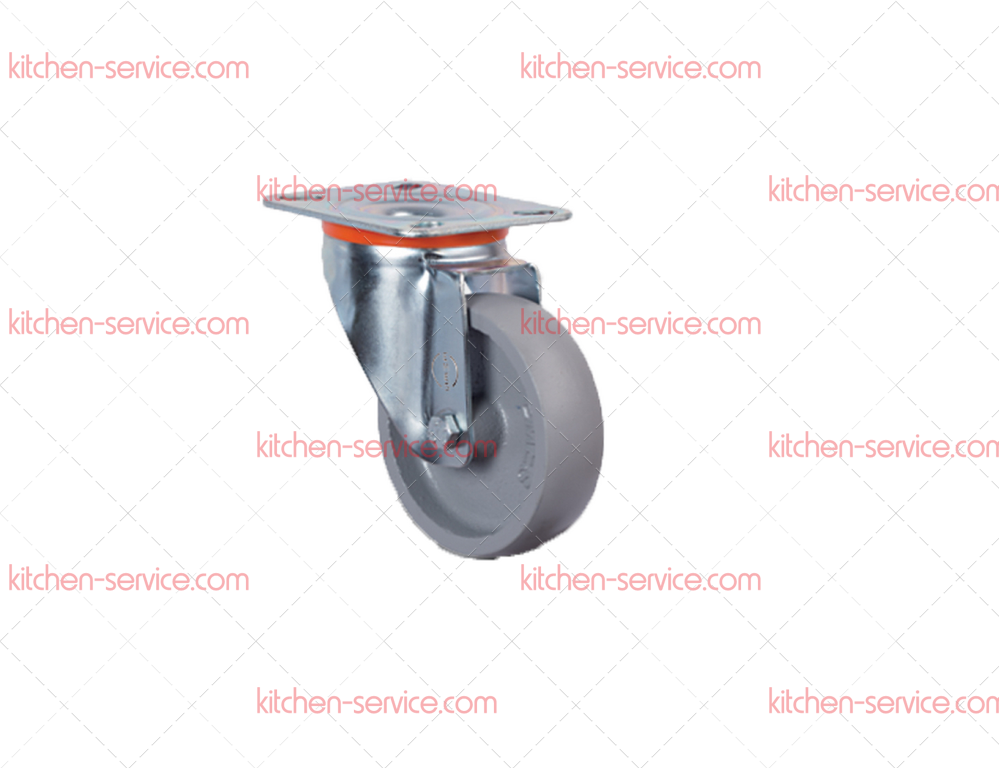 Колесо 80 мм термостойкое чугунное поворотное (EM 01 VKV 80) Колесо 80 мм термостойкое чугунное поворотное (EM 01 VKV 80)