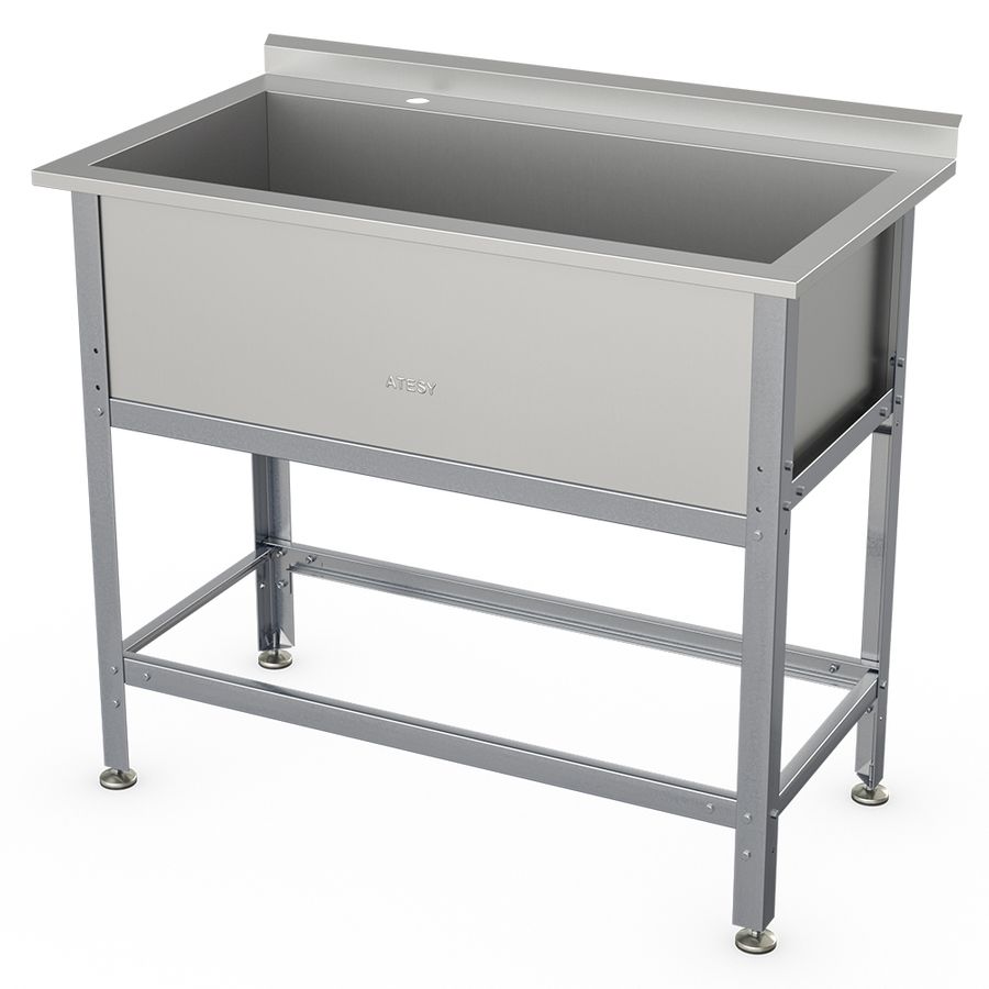 Ванная моечная с бортом ВСМ-Б-1.1450.700-1-02 ATESY Ванная моечная с бортом ВСМ-Б-1.1450.700-1-02 ATESY