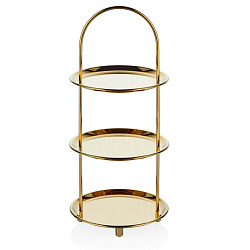 Этажерка 3 яруса H35 см золото NARIN